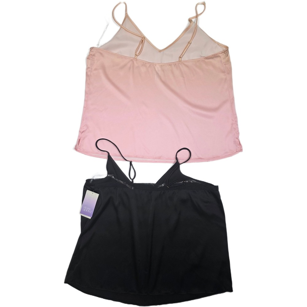 Sleepwear Bundle 4pc Size L/XL Stars Above Camis & Shorts + Mesh Coverup - Picture 3 of 9